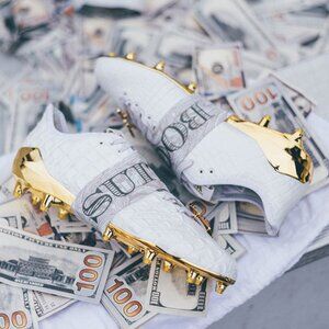 *RARE* Snoop Dogg x Adizero 5-Star 6.0 'Money' Football Cleats Size 10 MENS